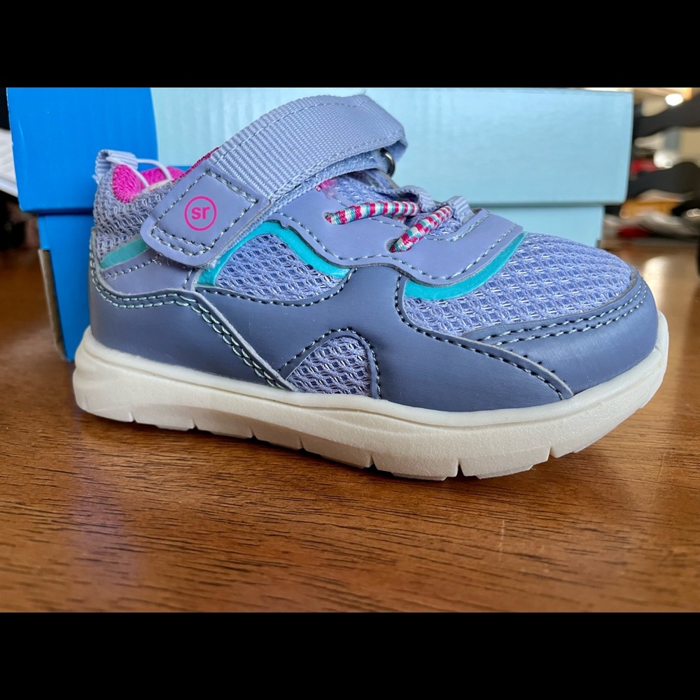 Stride Rite Gus Blue/Pink Little Girls size 5m